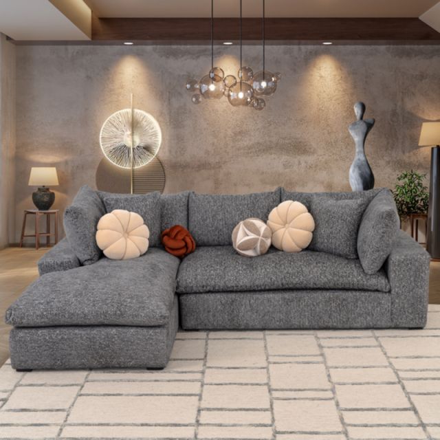 Sala Luccini Gris Charcoal 2 Piezas