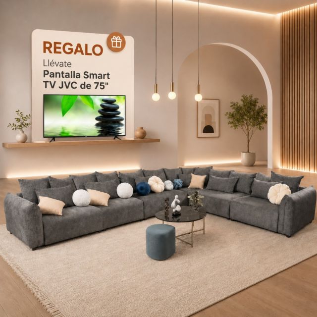 Sala Molarin CL Gris Oscuro 6 Piezas