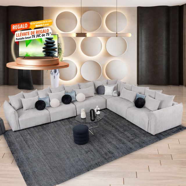 Sala Molarin CL Gris 6 Piezas