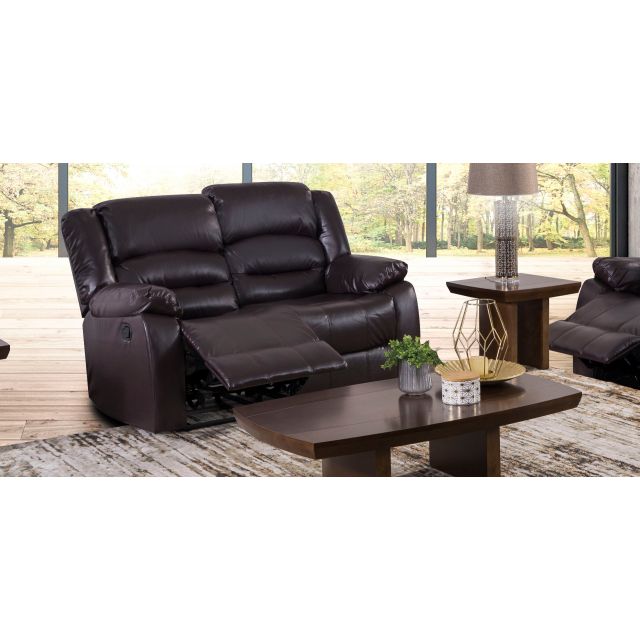 Sofá 2 Plazas Reclinable Memphis Café