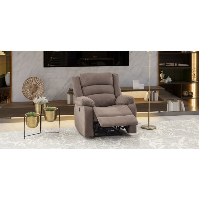 Sillón Con Reclinable Eléctrico Sedona Café