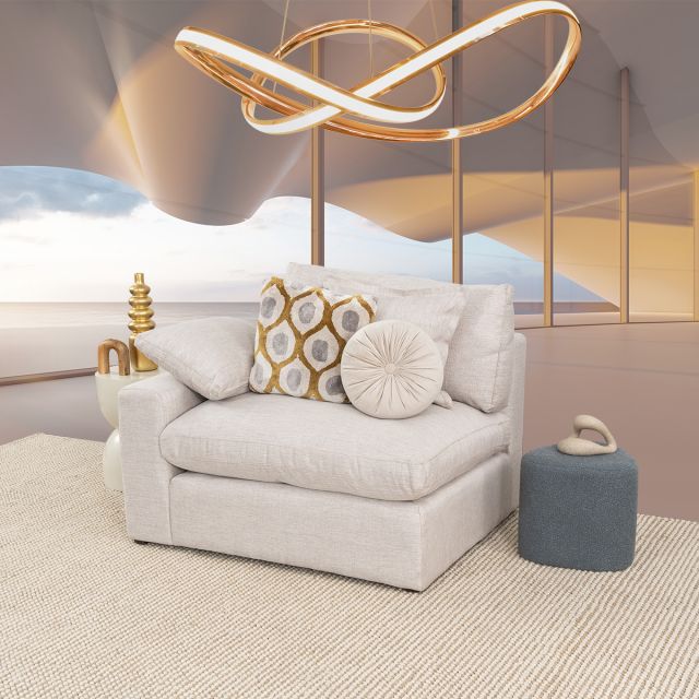 Sillón Con Brazo Izquierdo Romelly Beige