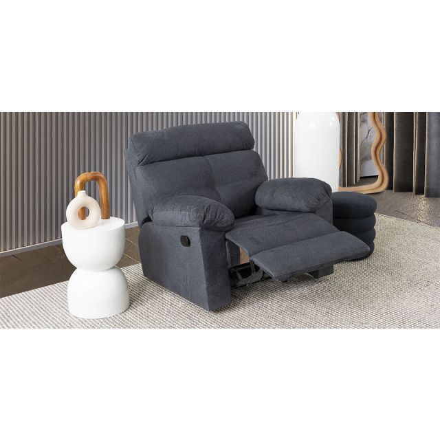 Sillón Con Reclinable Estonia Gris