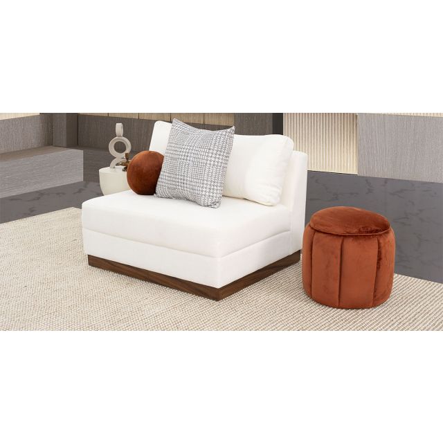 Sillón Sin Brazo Alice Blanco