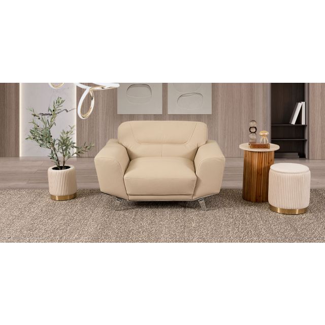 Sillón Piel Ameno CL Beige (Boal)