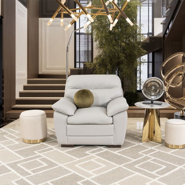 Sillón Piel Match Angels Gris (Boal)
