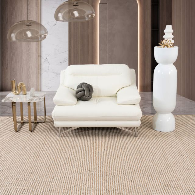 Sillón Piel Match Colette Blanco 