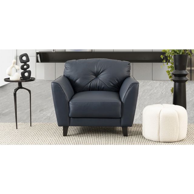 Sillón Piel Match Paris Azul