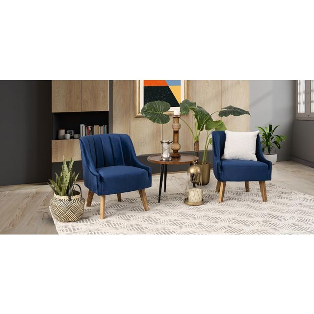 Sillón Ocasional Dante Azul Marino