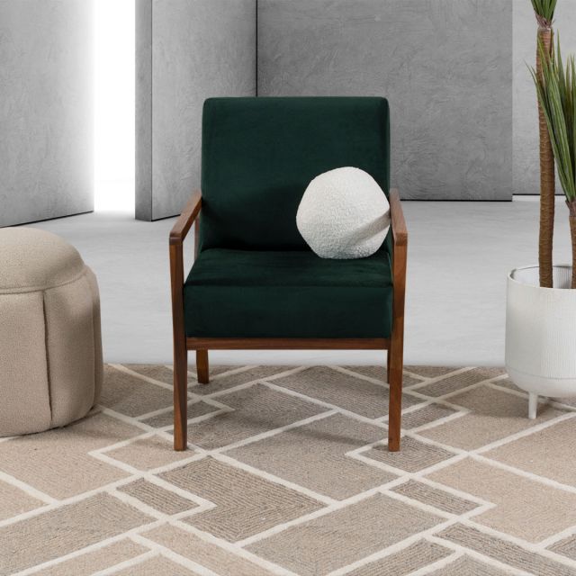 Sillón Ocasional Parota Donovan Verde Esmeralda