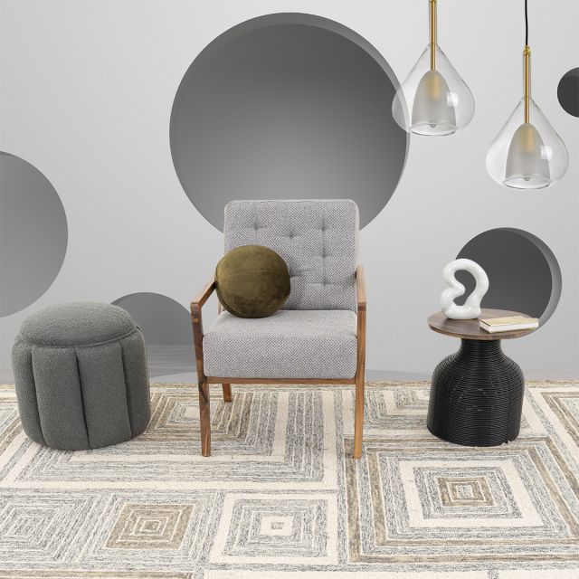 Sillón Ocasional Parota Donovan Gris