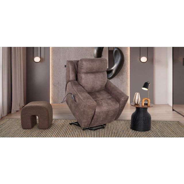 Sillón Reclinable Eléctrico Clovis Gris (Boal)