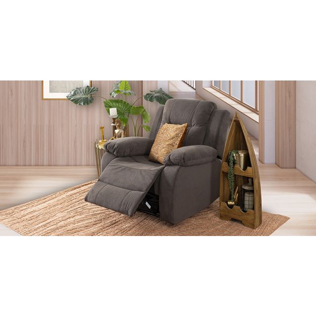 Sillón Reclinable Eléctrico Lur Plus Café 