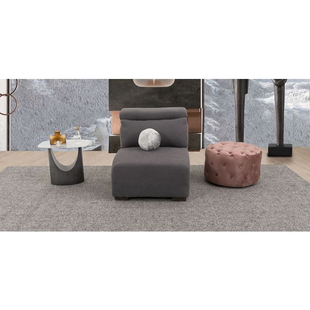 Sillón Sin Brazos Cloe CL Gris