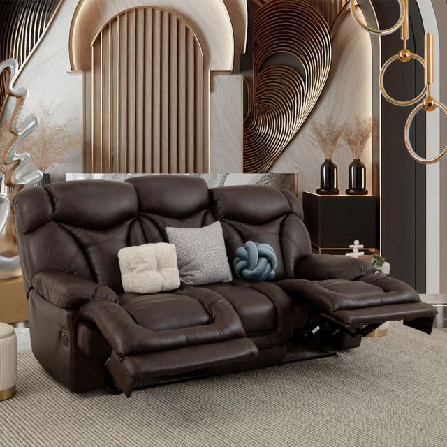 Sofá 3 Plazas Reclinable Lake Café