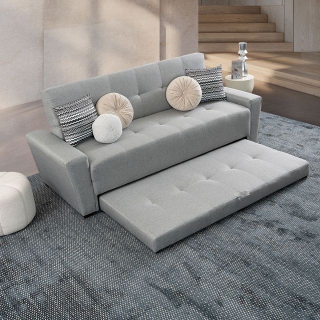 Sofá Cama Con Cama Baja Irlanda New Gris