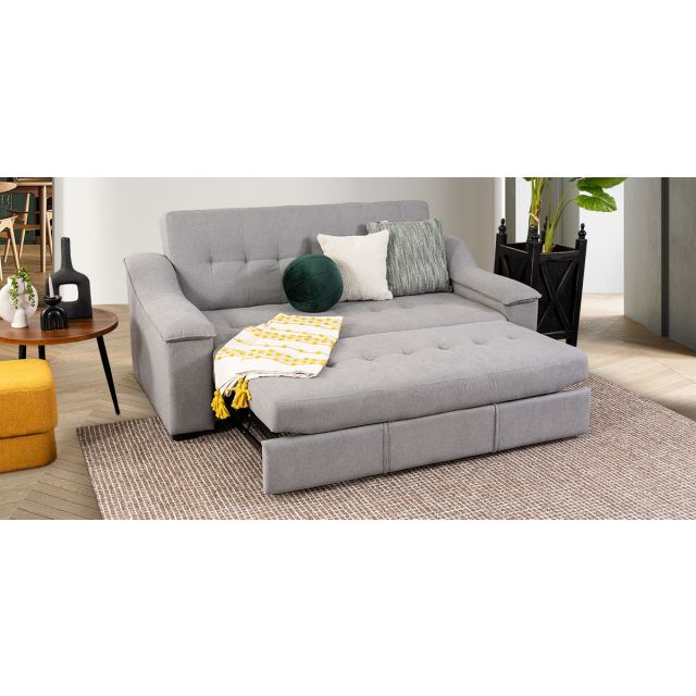 Sofá Cama Convertible Jazmin Memory Foam Gris