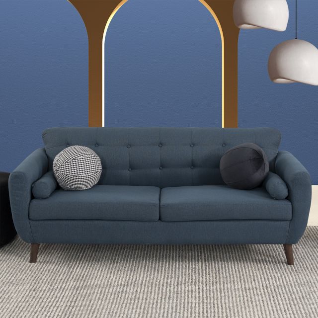 Sofá 3 Plazas Monet Azul Navy