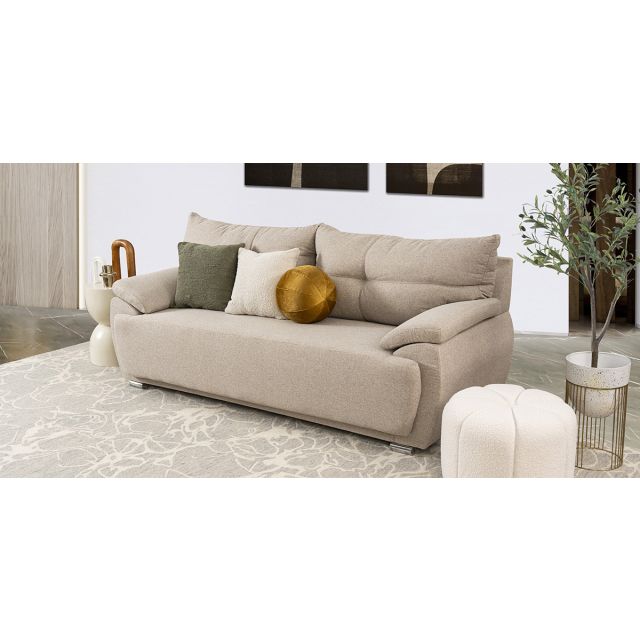 Sofá 3 Plazas Cartagena Beige 