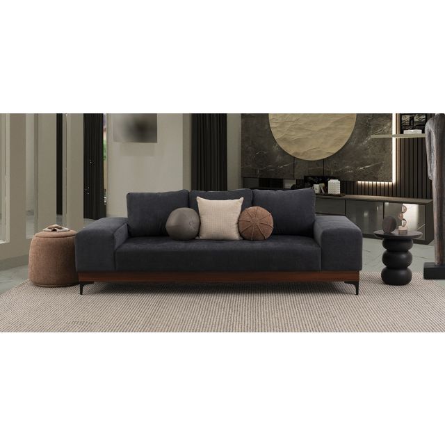 Sofá 3 Plazas Maya Gris Oxford