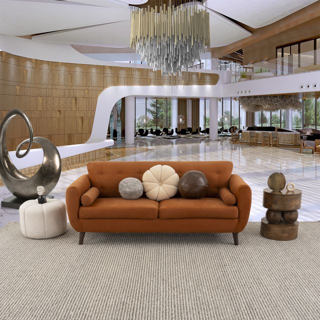 Sofá 3 Plazas Monet Terracota