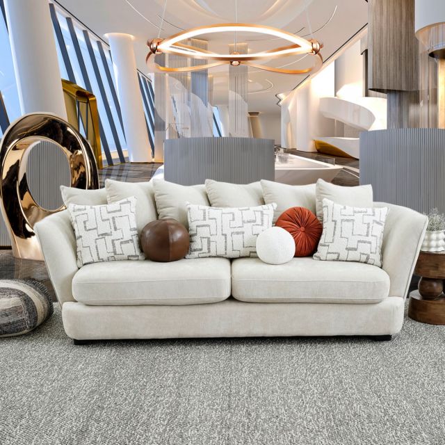 Sofá 3 Plazas Opulent Beige