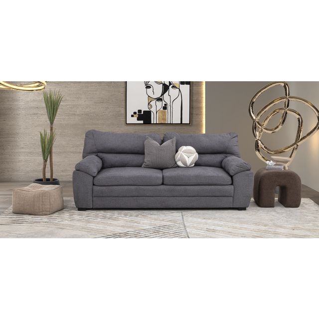 Sofá 3 Plazas Balam Gris Smoke