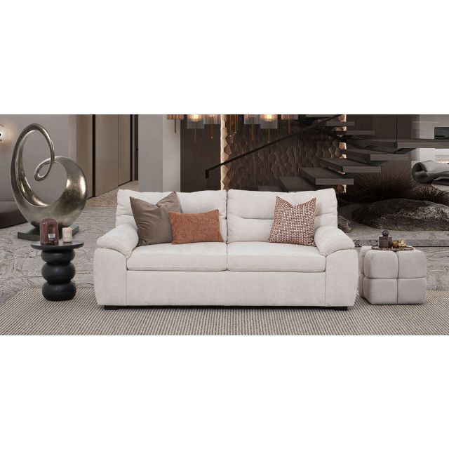 Sofá 3 Plazas Milos Blanco