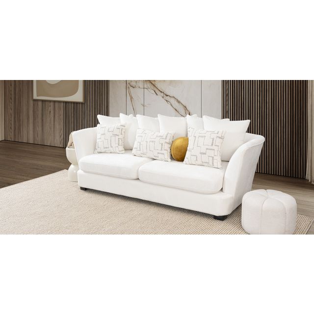 Sofá 3 Plazas Opulent Blanco