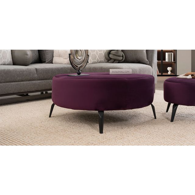  Taburete Bellavue Morado Grande