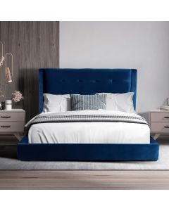 Cama King Size Khali Azul