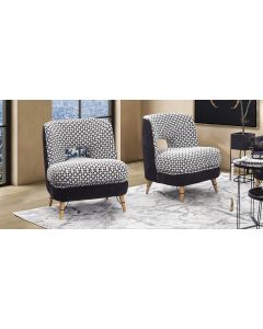 Sillón Ocasional Nero Domino Negro   